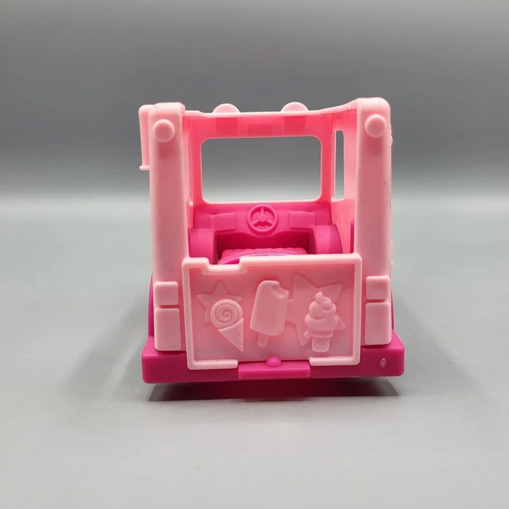 Fisher-Price Little People Barbie Ice Cream Truck Toy Pink Delivery Vehicle